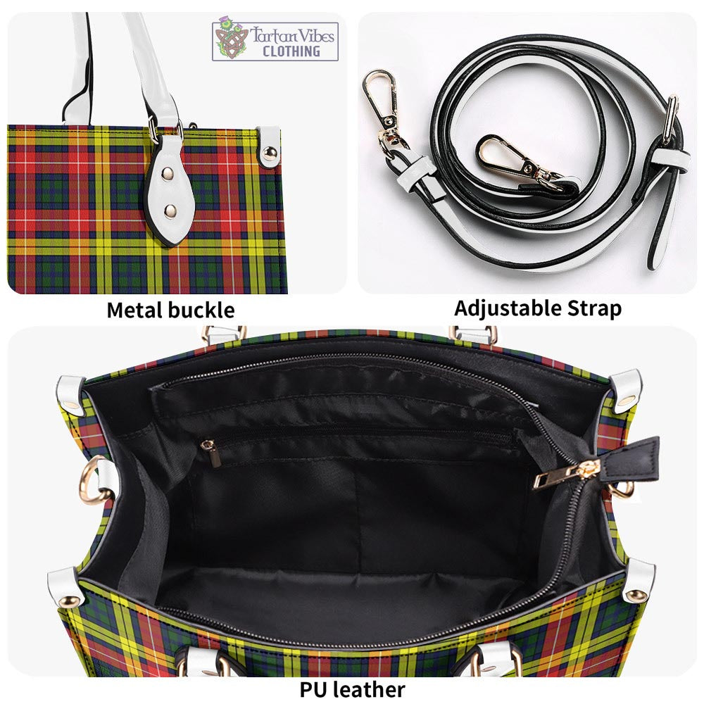 Tartan Vibes Clothing Buchanan Modern Tartan Luxury Leather Handbags