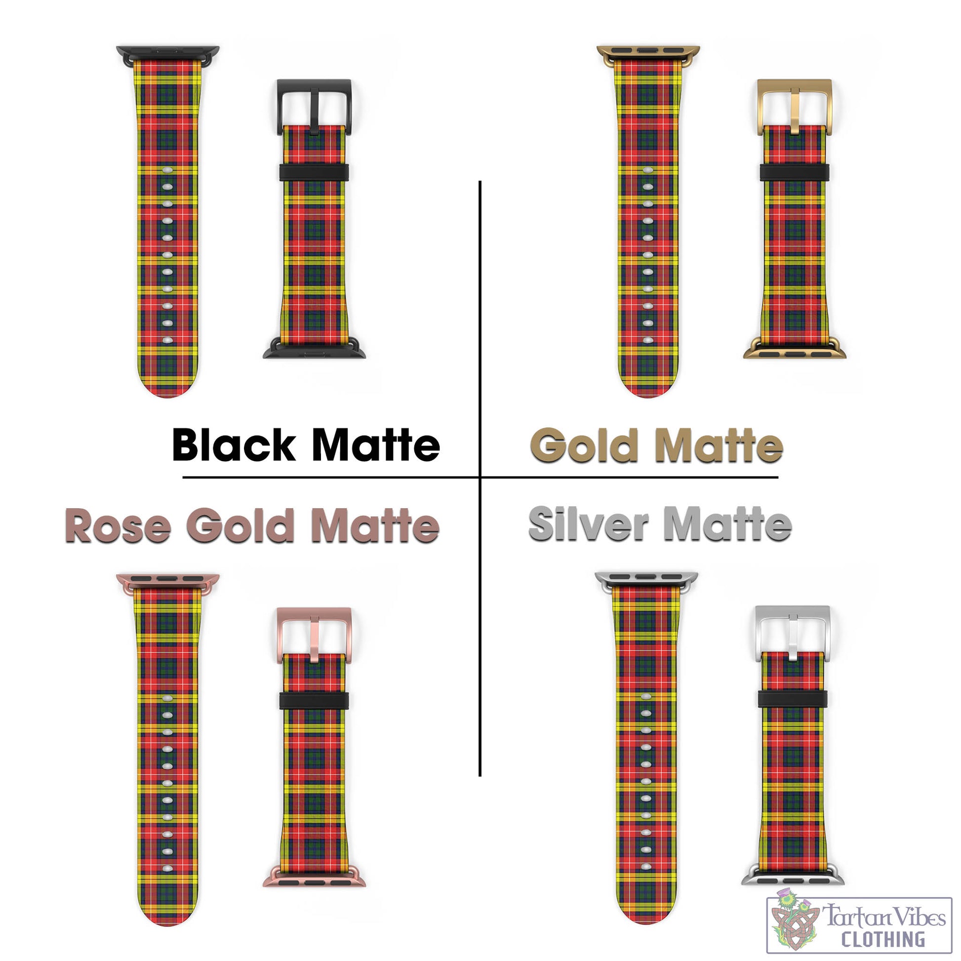 Tartan Vibes Clothing Buchanan Modern Tartan Watch Band