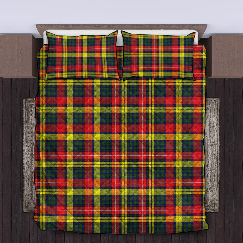 Buchanan Modern Tartan Quilt Bed Set King - Tartan Vibes Clothing