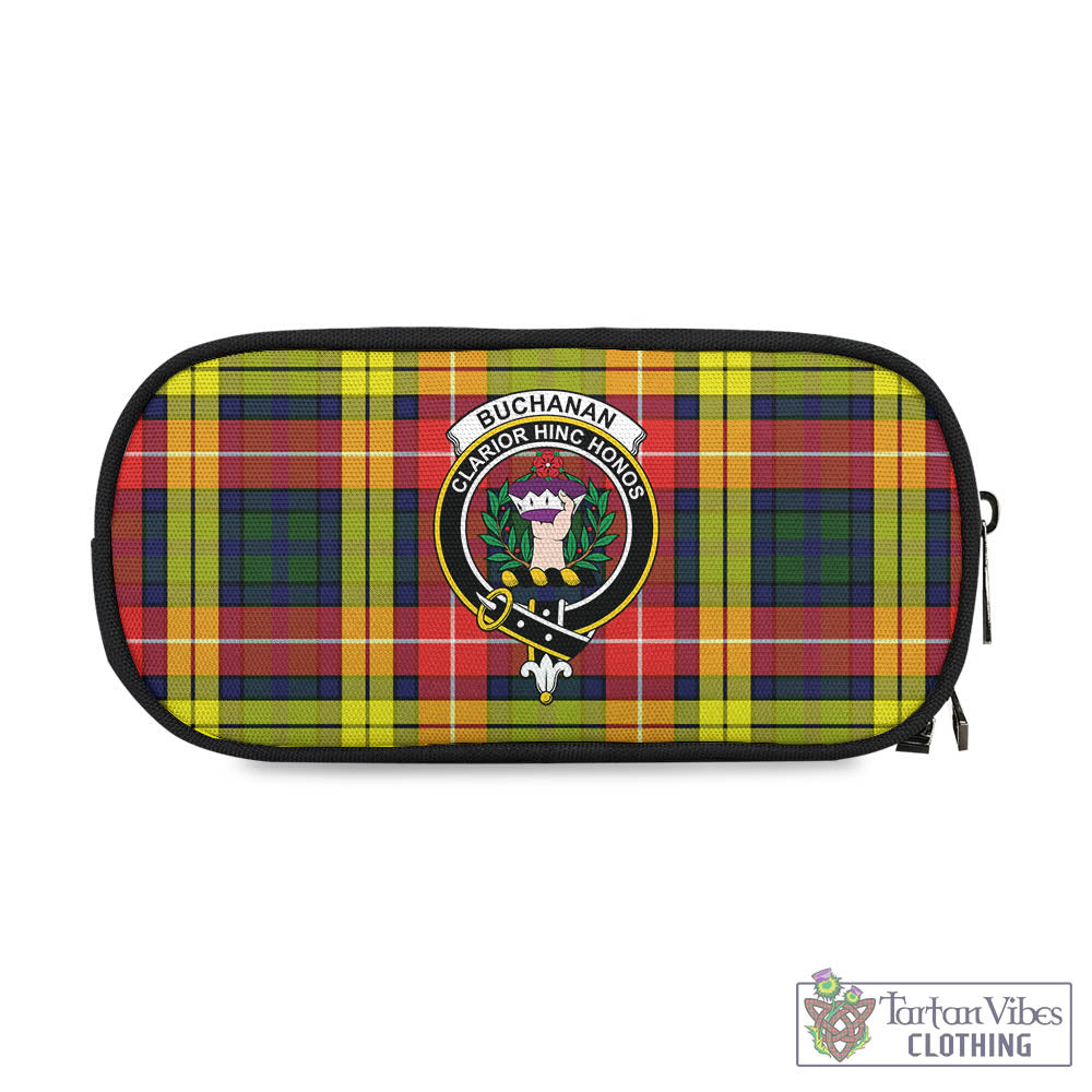 Tartan Vibes Clothing Buchanan Modern Tartan Pen and Pencil Case with Family Crest