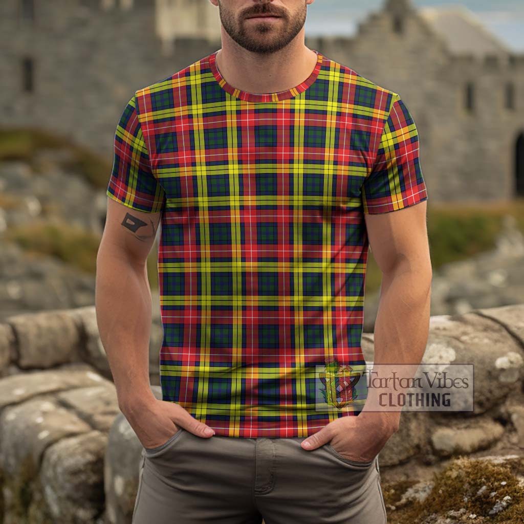 Buchanan Modern Tartan Cotton T-Shirt Men's Shirt - Tartanvibesclothing Shop