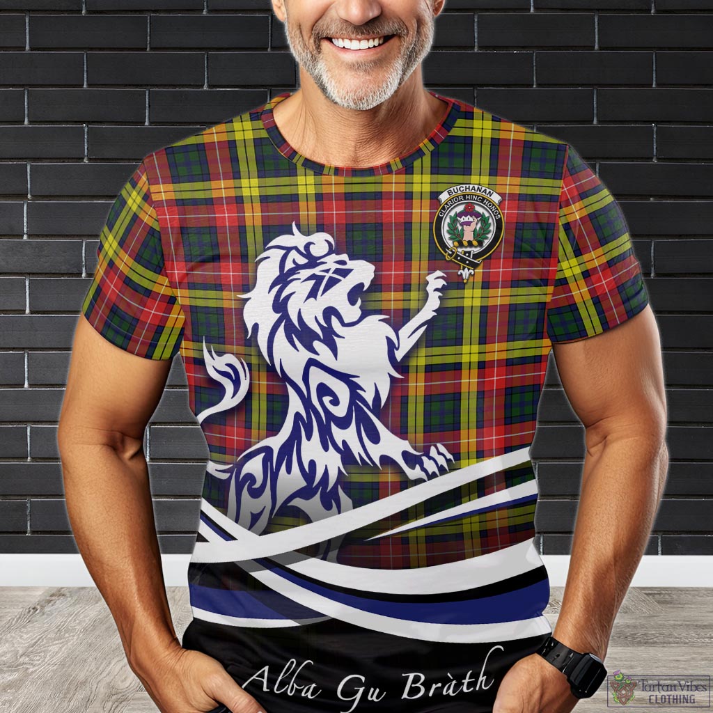 buchanan-modern-tartan-t-shirt-with-alba-gu-brath-regal-lion-emblem