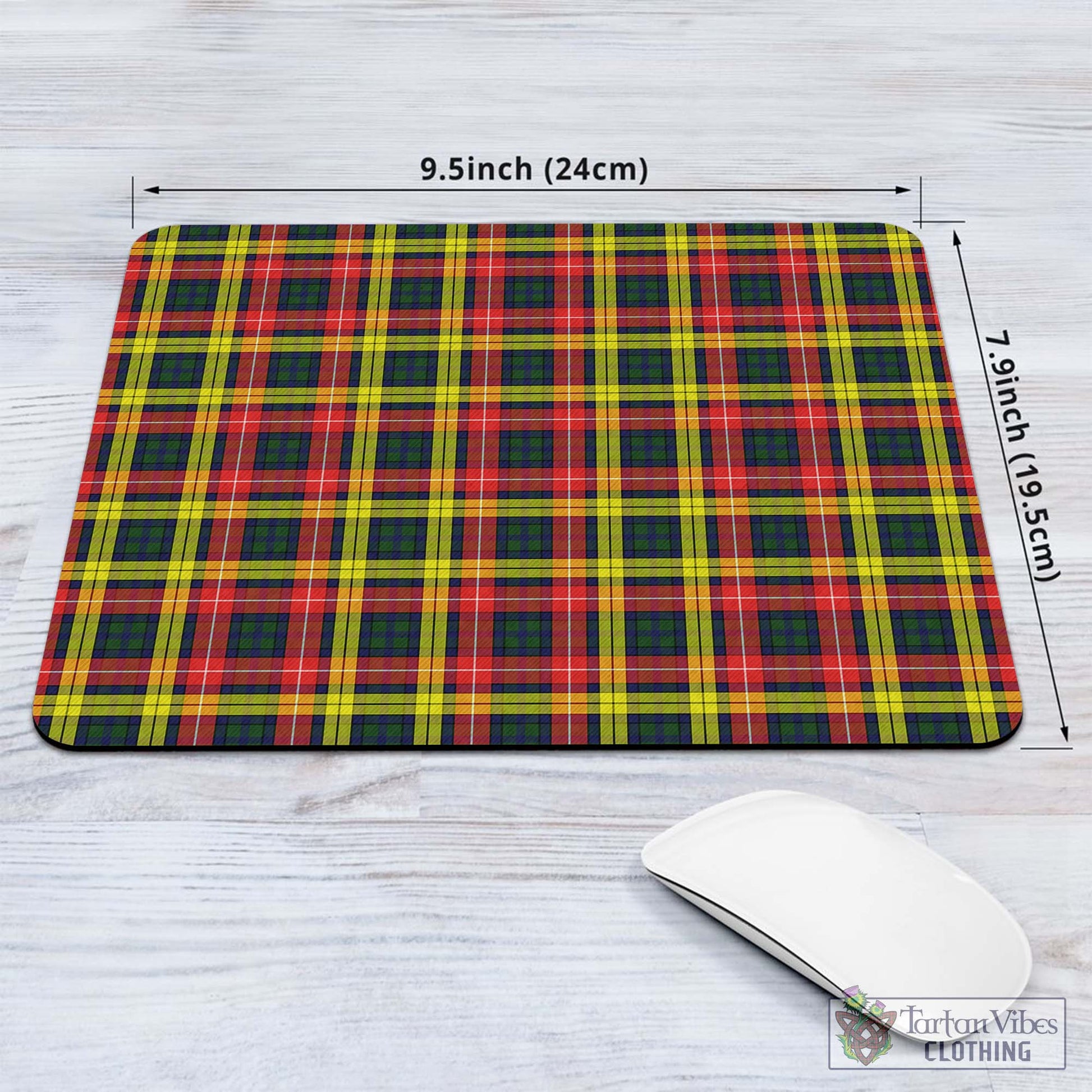 Tartan Vibes Clothing Buchanan Modern Tartan Mouse Pad