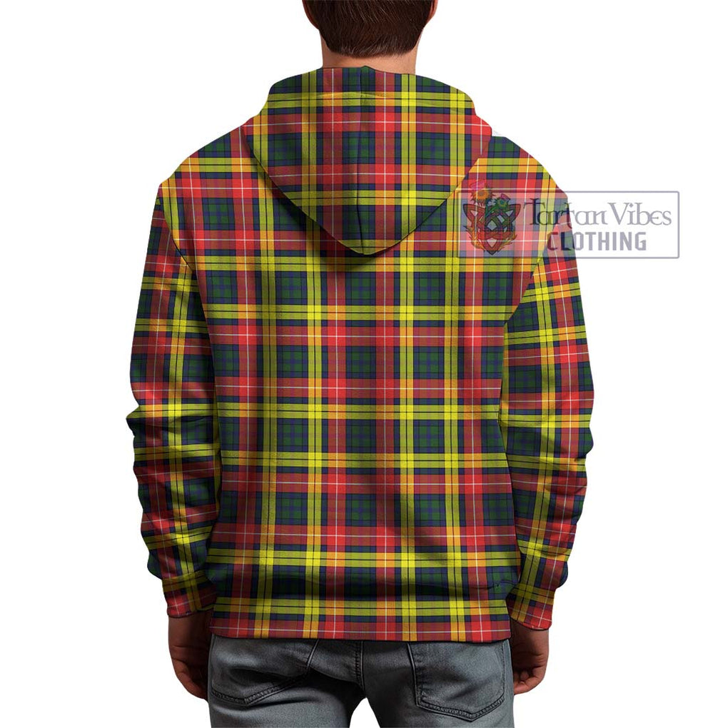 Buchanan Modern Tartan Hoodie with Family Crest DNA In Me Style - Tartanvibesclothing Shop