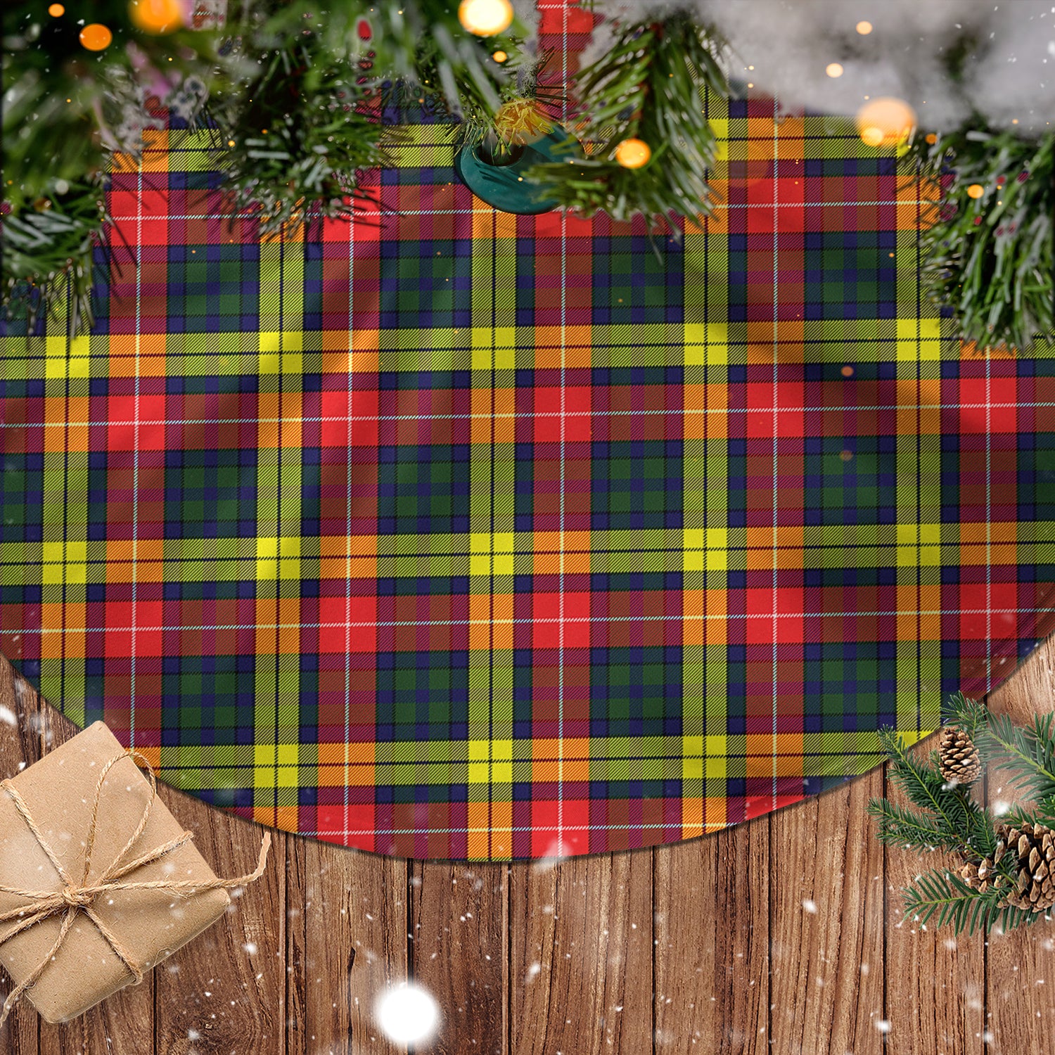 Buchanan Modern Tartan Christmas Tree Skirt - Tartanvibesclothing