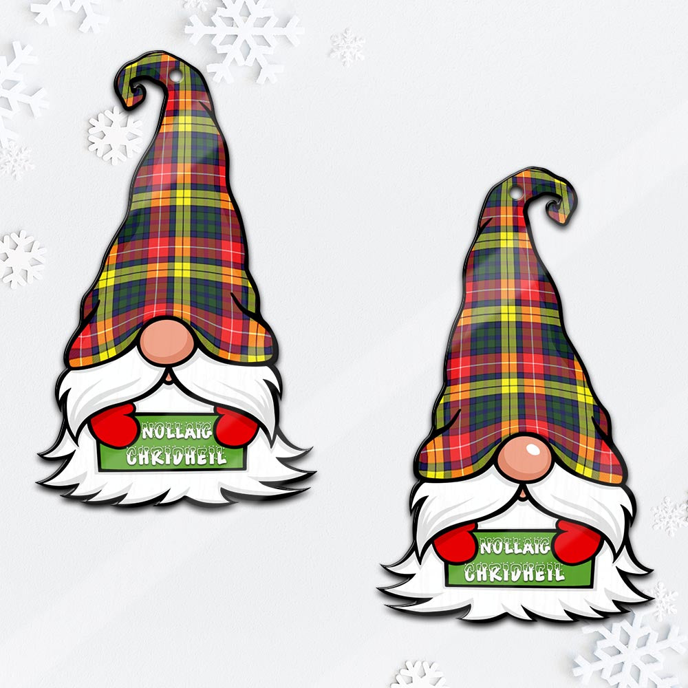 Buchanan Modern Gnome Christmas Ornament with His Tartan Christmas Hat - Tartan Vibes Clothing