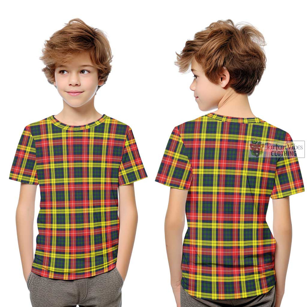 Buchanan Modern Tartan Kid T-Shirt - Tartanvibesclothing Shop