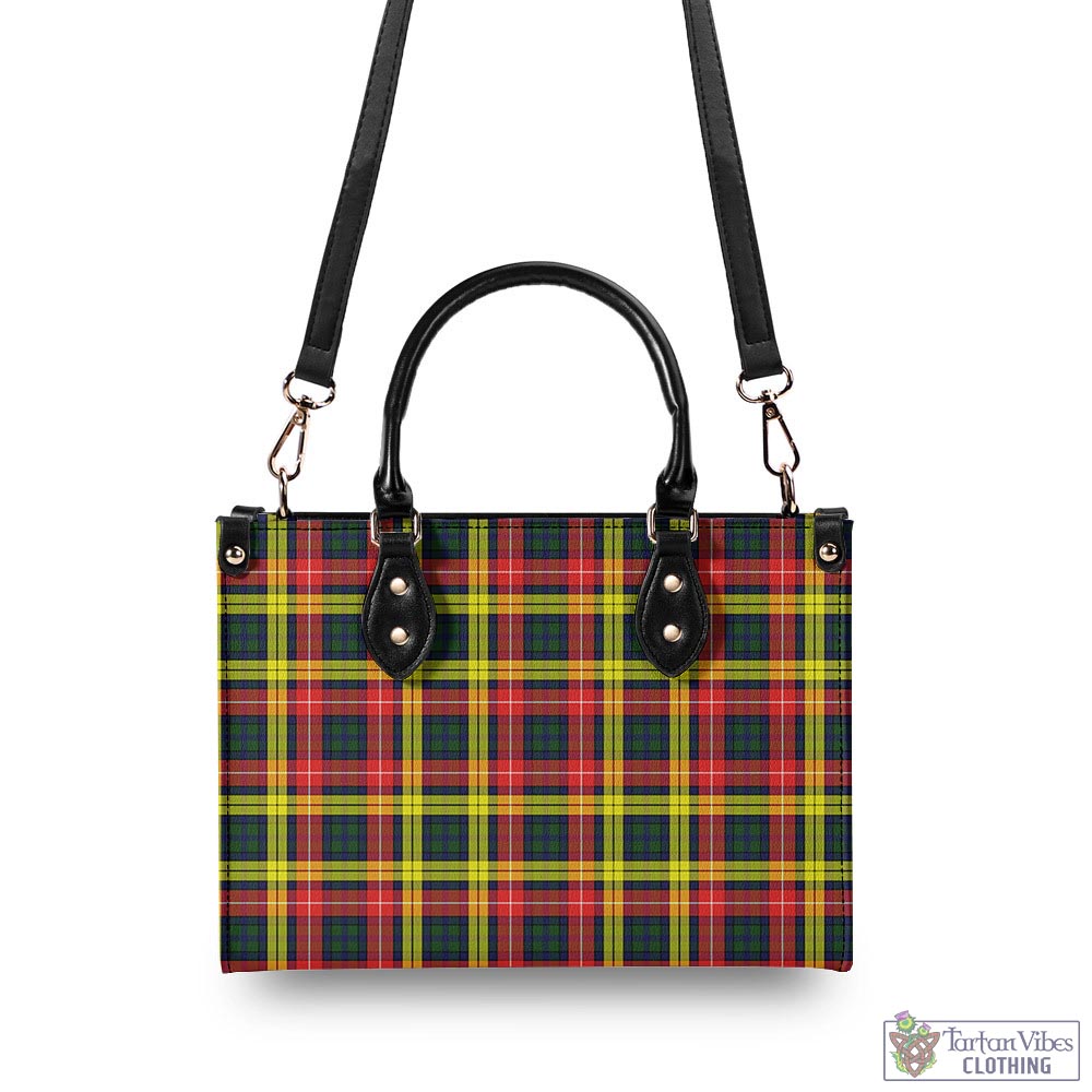 Tartan Vibes Clothing Buchanan Modern Tartan Luxury Leather Handbags