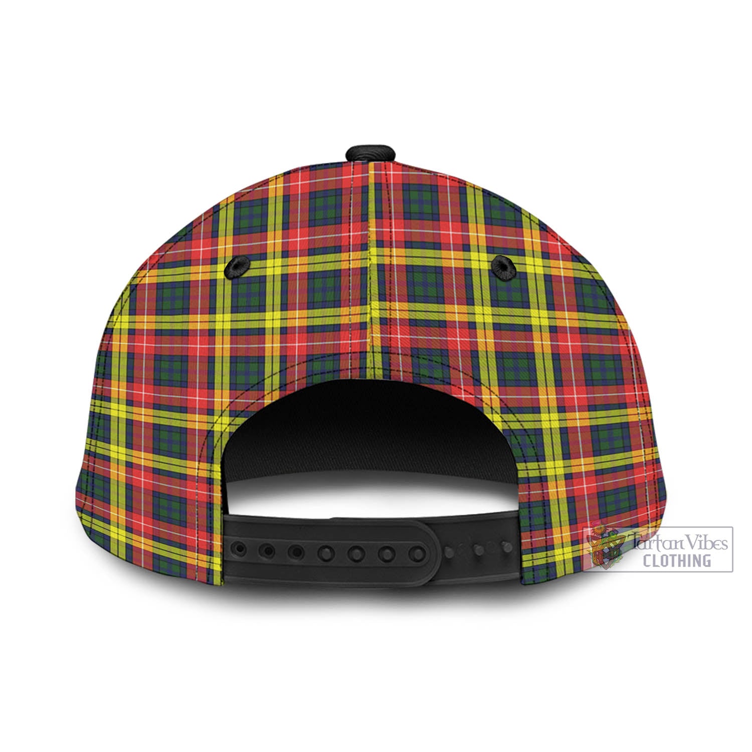 Tartan Vibes Clothing Buchanan Modern Tartan Classic Cap with Family Crest In Me Style