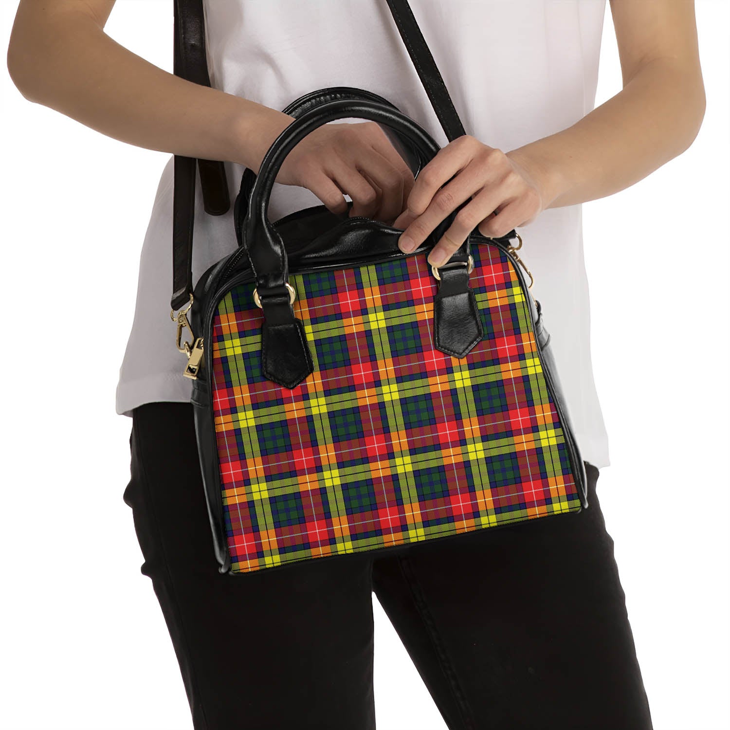 Buchanan Modern Tartan Shoulder Handbags - Tartanvibesclothing