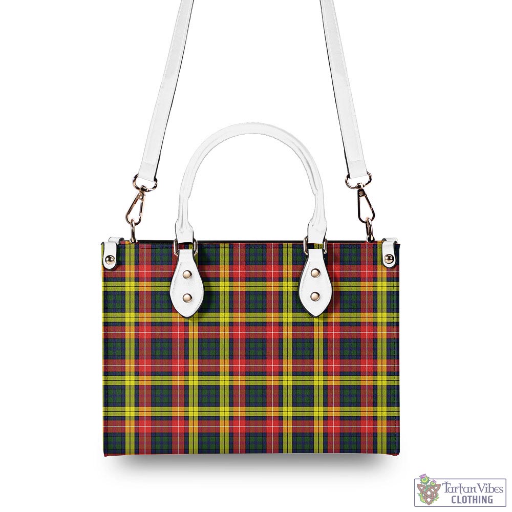 Tartan Vibes Clothing Buchanan Modern Tartan Luxury Leather Handbags