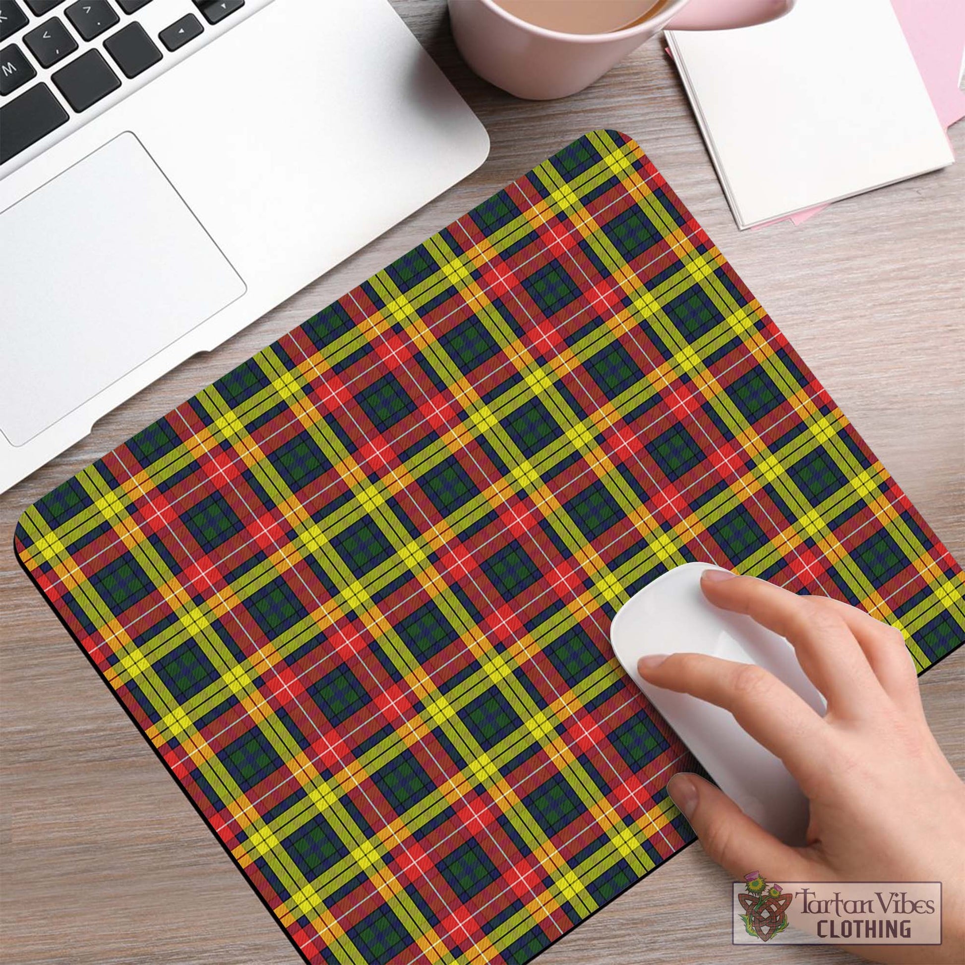 Tartan Vibes Clothing Buchanan Modern Tartan Mouse Pad