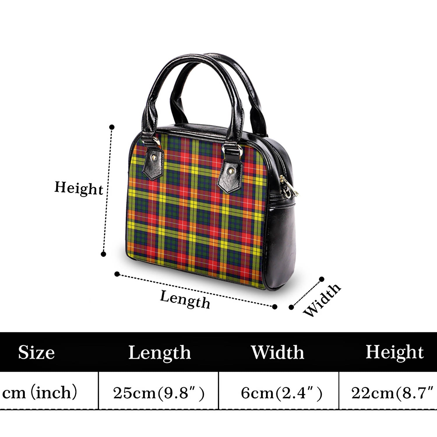 Buchanan Modern Tartan Shoulder Handbags - Tartanvibesclothing