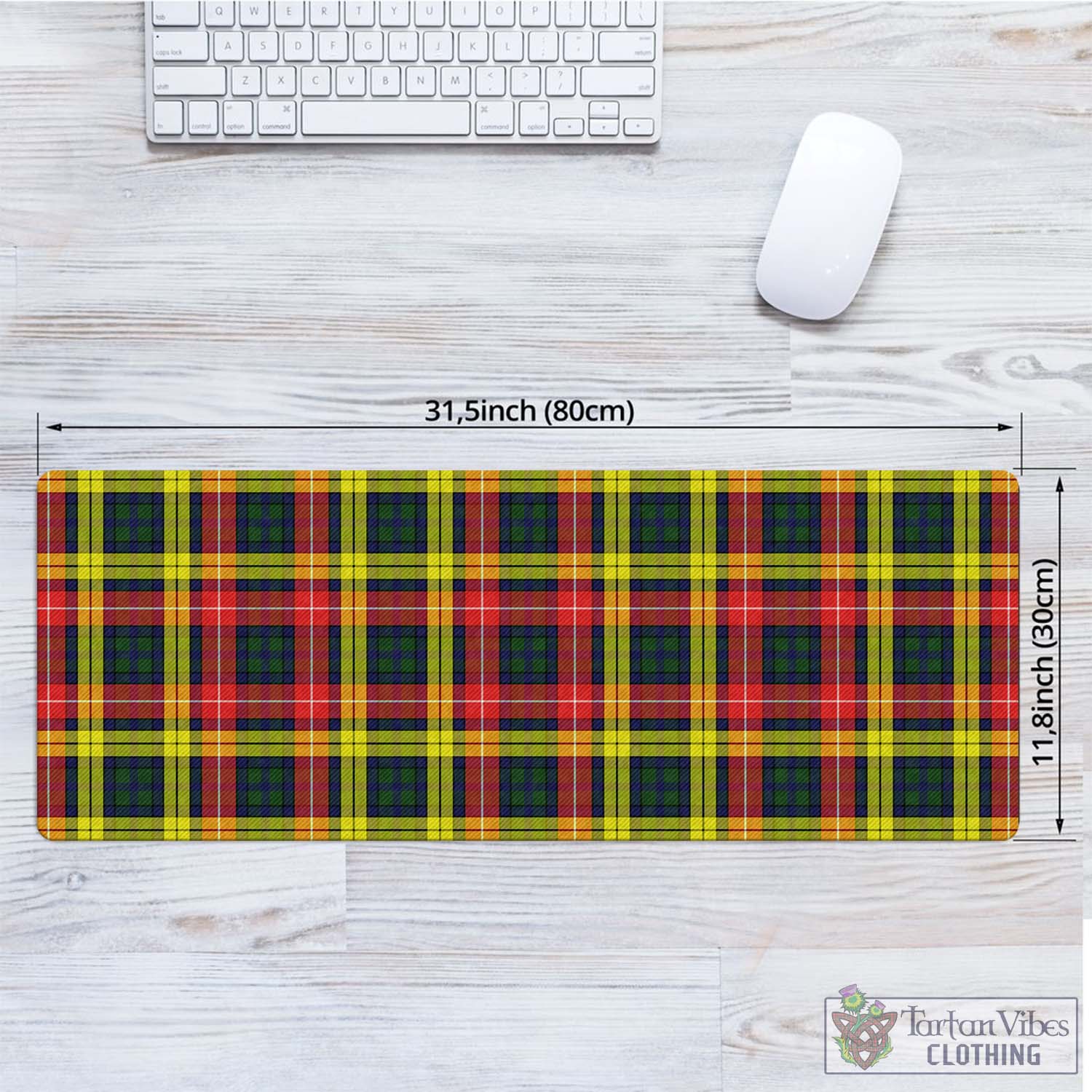 Tartan Vibes Clothing Buchanan Modern Tartan Mouse Pad