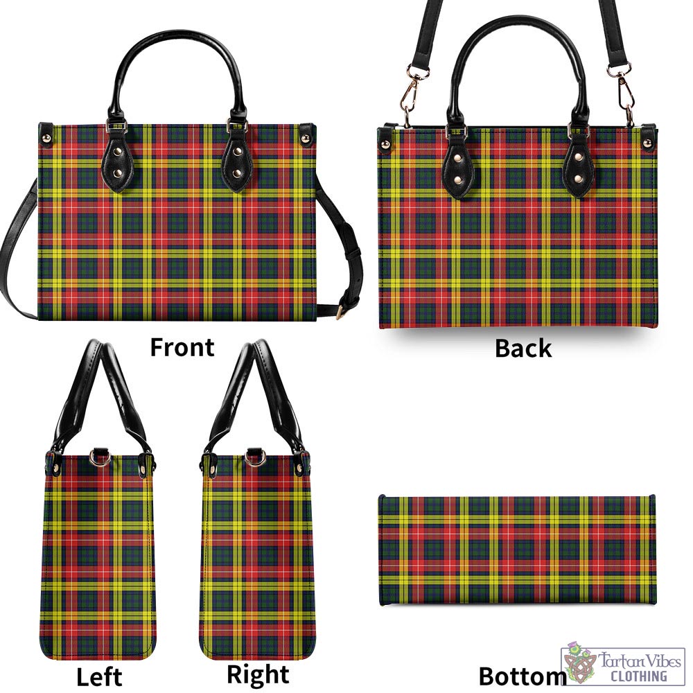 Tartan Vibes Clothing Buchanan Modern Tartan Luxury Leather Handbags