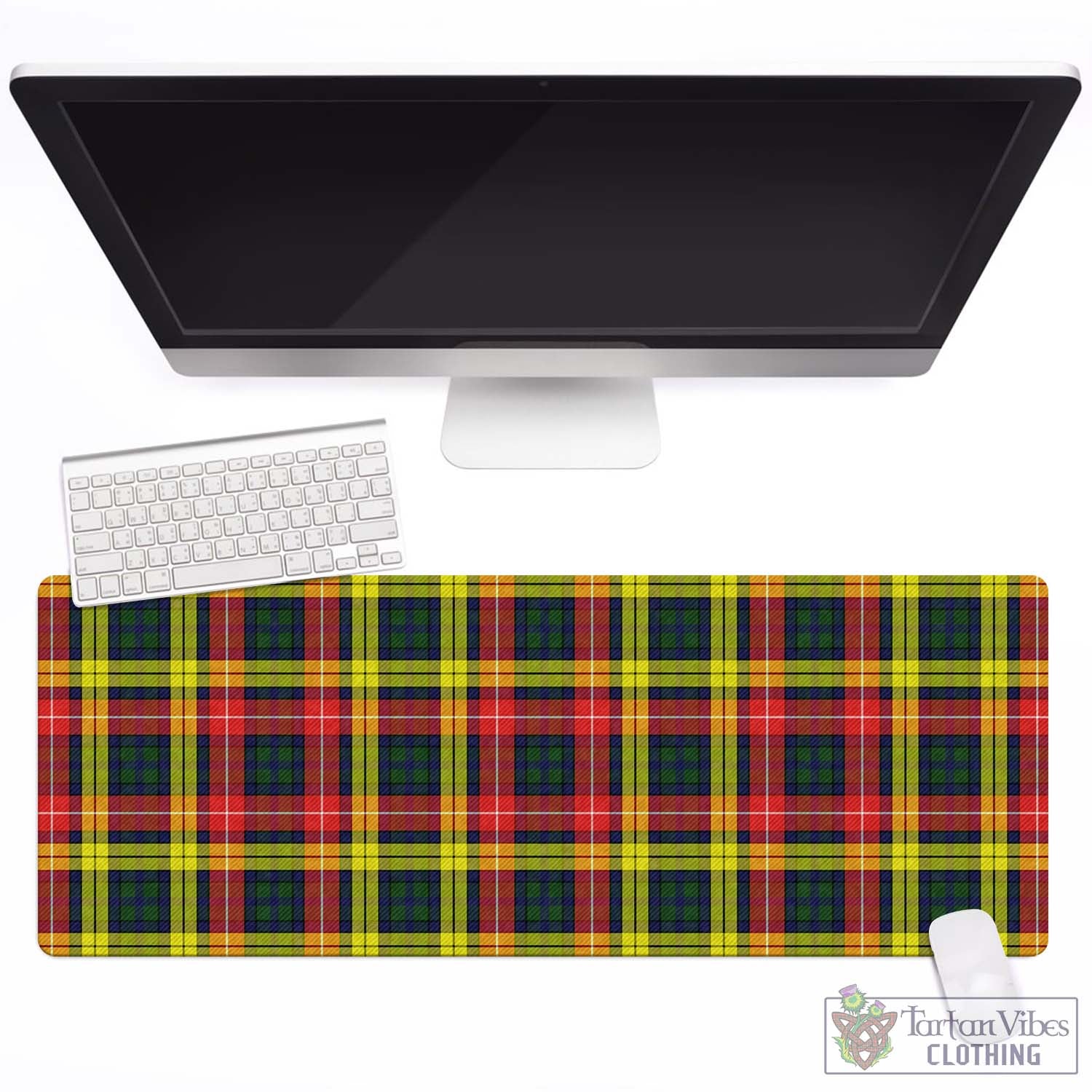 Tartan Vibes Clothing Buchanan Modern Tartan Mouse Pad