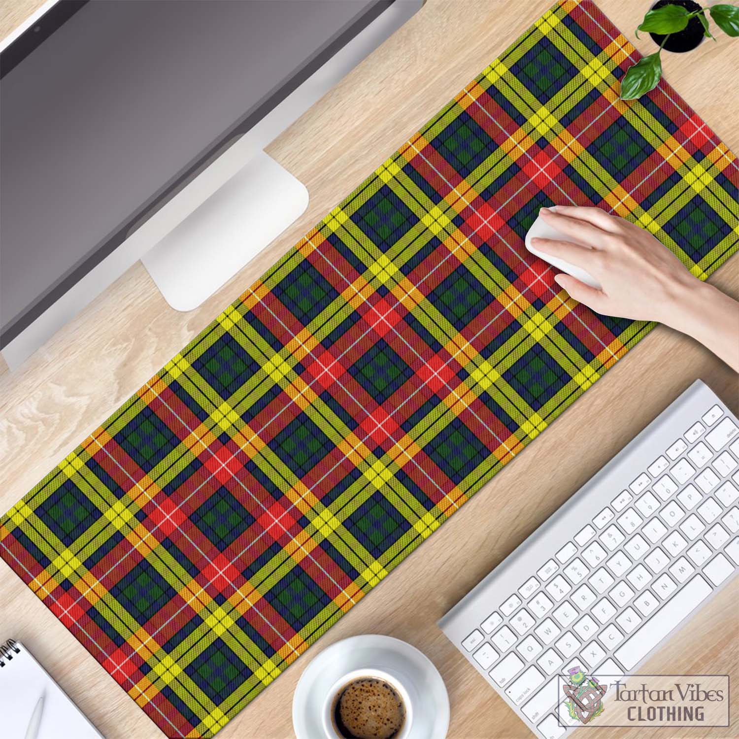 Tartan Vibes Clothing Buchanan Modern Tartan Mouse Pad