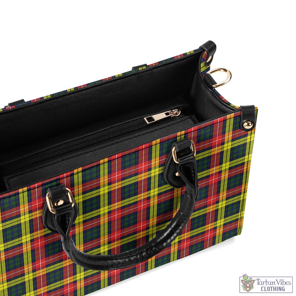 Tartan Vibes Clothing Buchanan Modern Tartan Luxury Leather Handbags