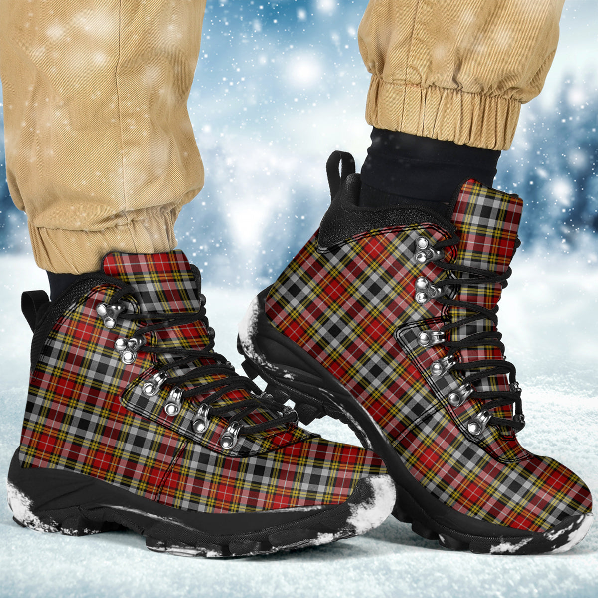 Buchanan Old Dress Tartan Alpine Boots - Tartanvibesclothing