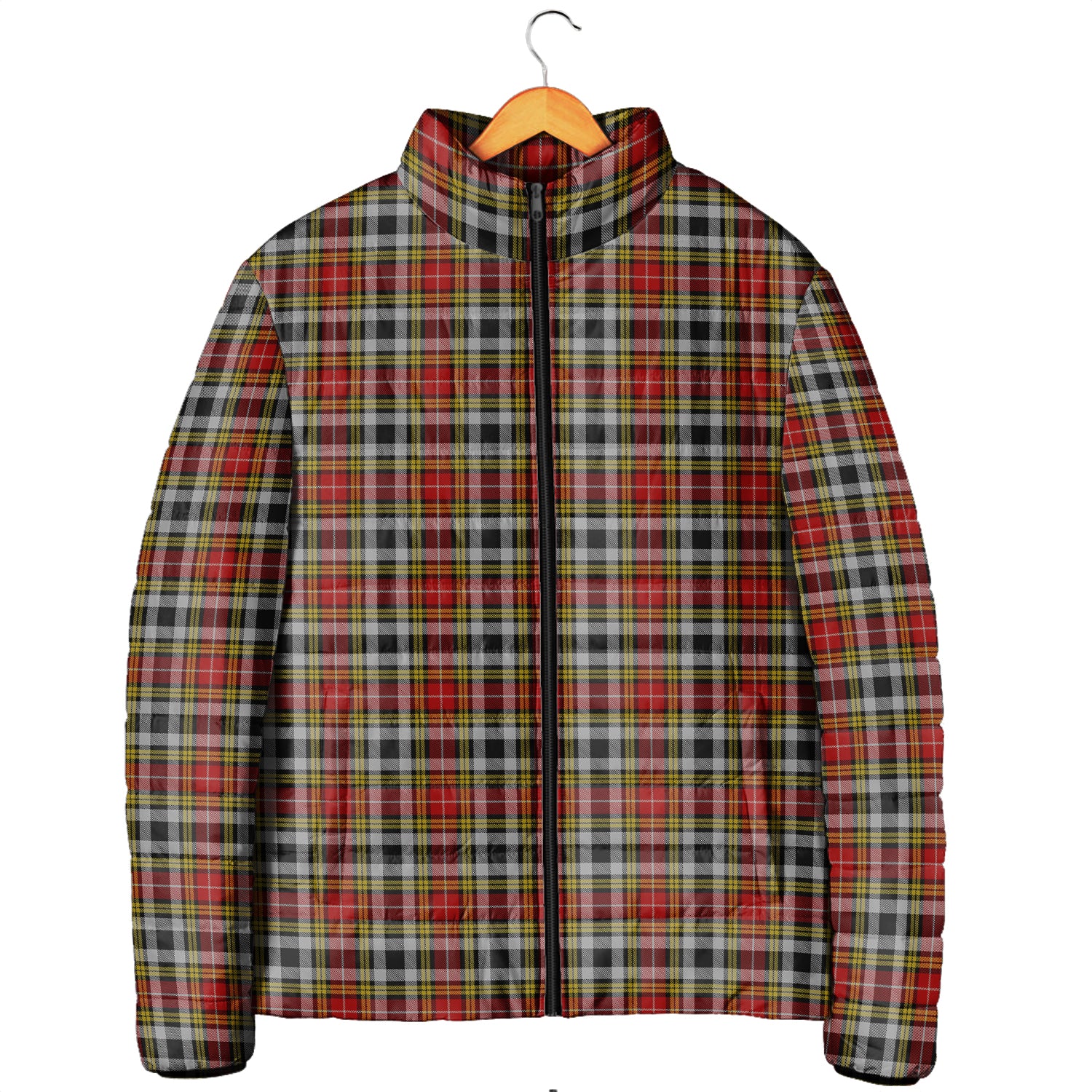 Buchanan Old Dress Tartan Padded Jacket Men's Padded Jacket - Tartan Vibes Clothing