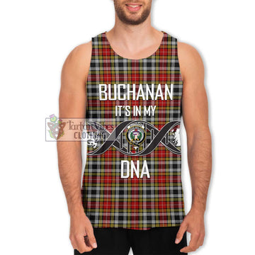 Buchanan Old Dress Tartan Men's Tank Top with Family Crest DNA In Me Style