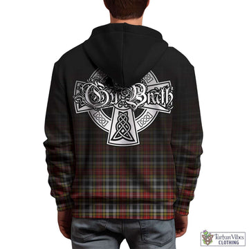 Buchanan Old Dress Tartan Hoodie Featuring Alba Gu Brath Family Crest Celtic Inspired