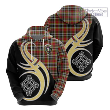 Buchanan Old Dress Tartan Hoodie with Family Crest and Celtic Symbol Style