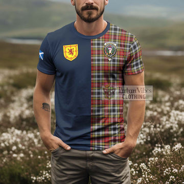 Buchanan Old Dress Tartan T-Shirt Alba with Scottish Lion Royal Arm Half Style