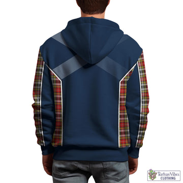 Buchanan Old Dress Tartan Hoodie with Family Crest and Lion Rampant Vibes Sport Style