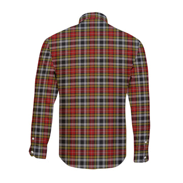 Buchanan Old Dress Tartan Long Sleeve Button Up Shirt with Family Crest