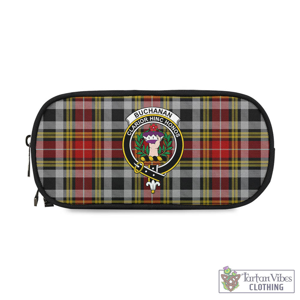 Tartan Vibes Clothing Buchanan Old Dress Tartan Pen and Pencil Case with Family Crest