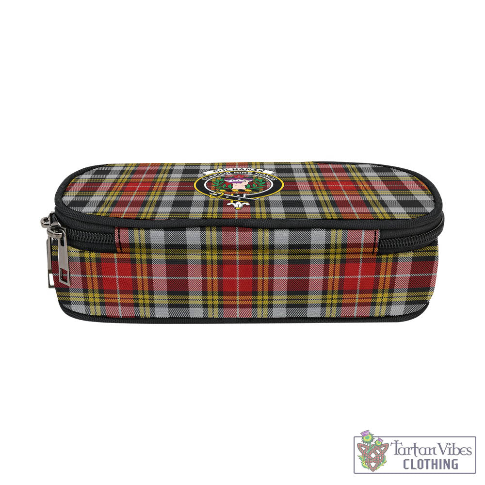 Tartan Vibes Clothing Buchanan Old Dress Tartan Pen and Pencil Case with Family Crest