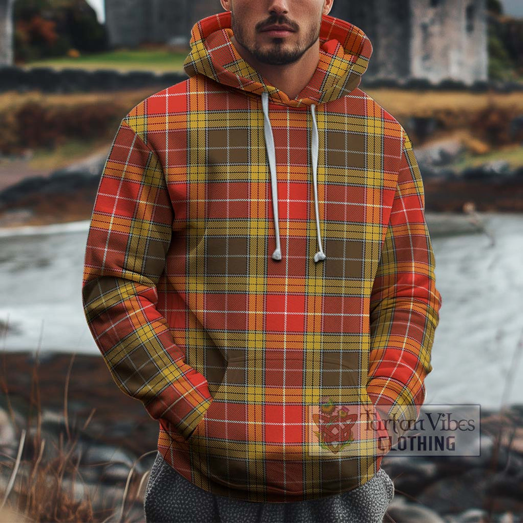 Buchanan Old Set Weathered Tartan Cotton Hoodie Pullover Hoodie XS - Tartan Vibes Clothing