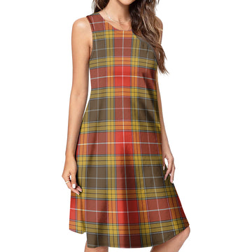 Buchanan Old Set Weathered Tartan Womens Casual Dresses