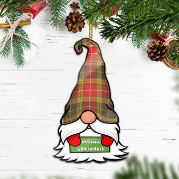 Buchanan Old Set Weathered Gnome Christmas Ornament with His Tartan Christmas Hat