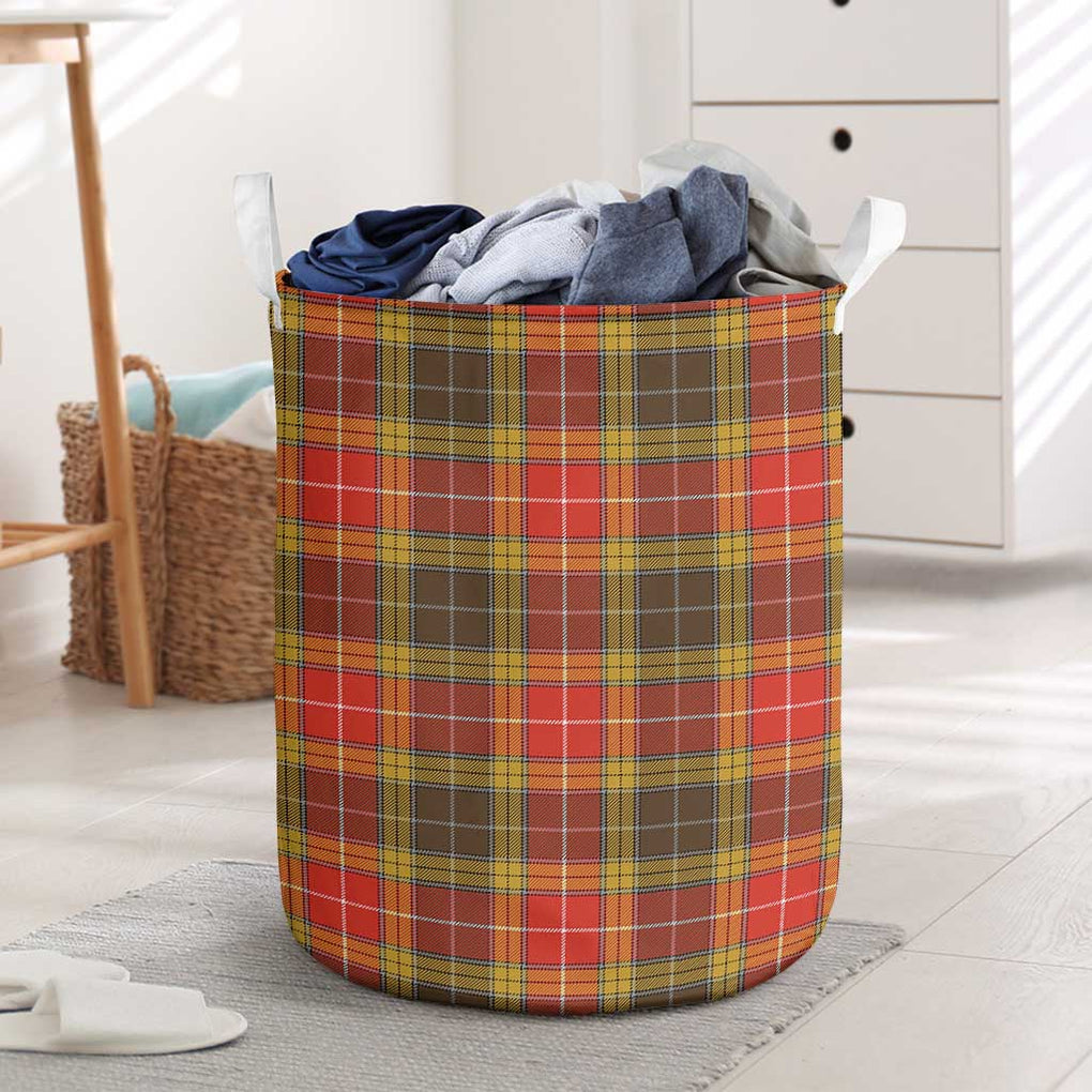 Buchanan Old Set Weathered Tartan Laundry Basket One Size - Tartanvibesclothing Shop