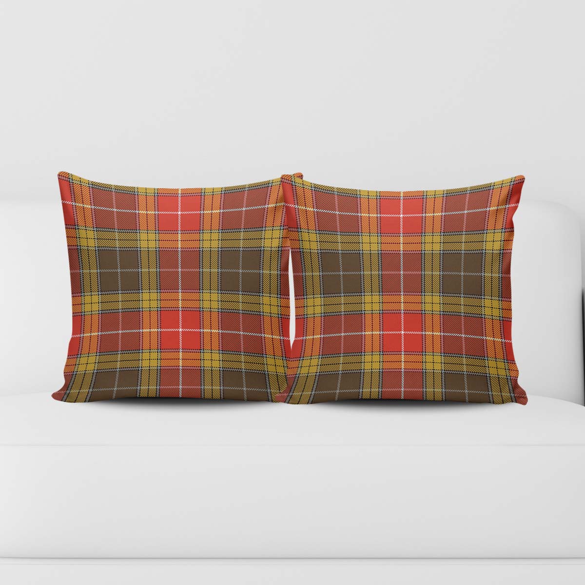 Buchanan Old Set Weathered Tartan Pillow Cover Square Pillow Cover - Tartanvibesclothing