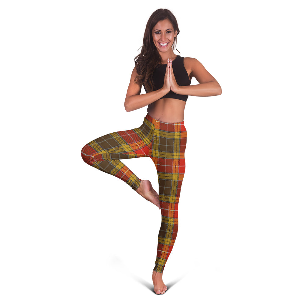 Buchanan Old Set Weathered Tartan Womens Leggings - Tartanvibesclothing