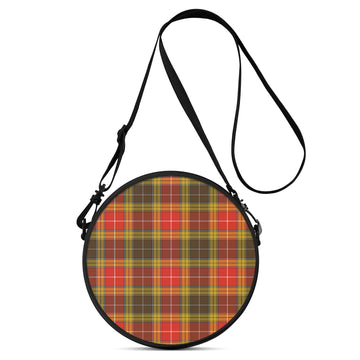 Buchanan Old Set Weathered Tartan Round Satchel Bags