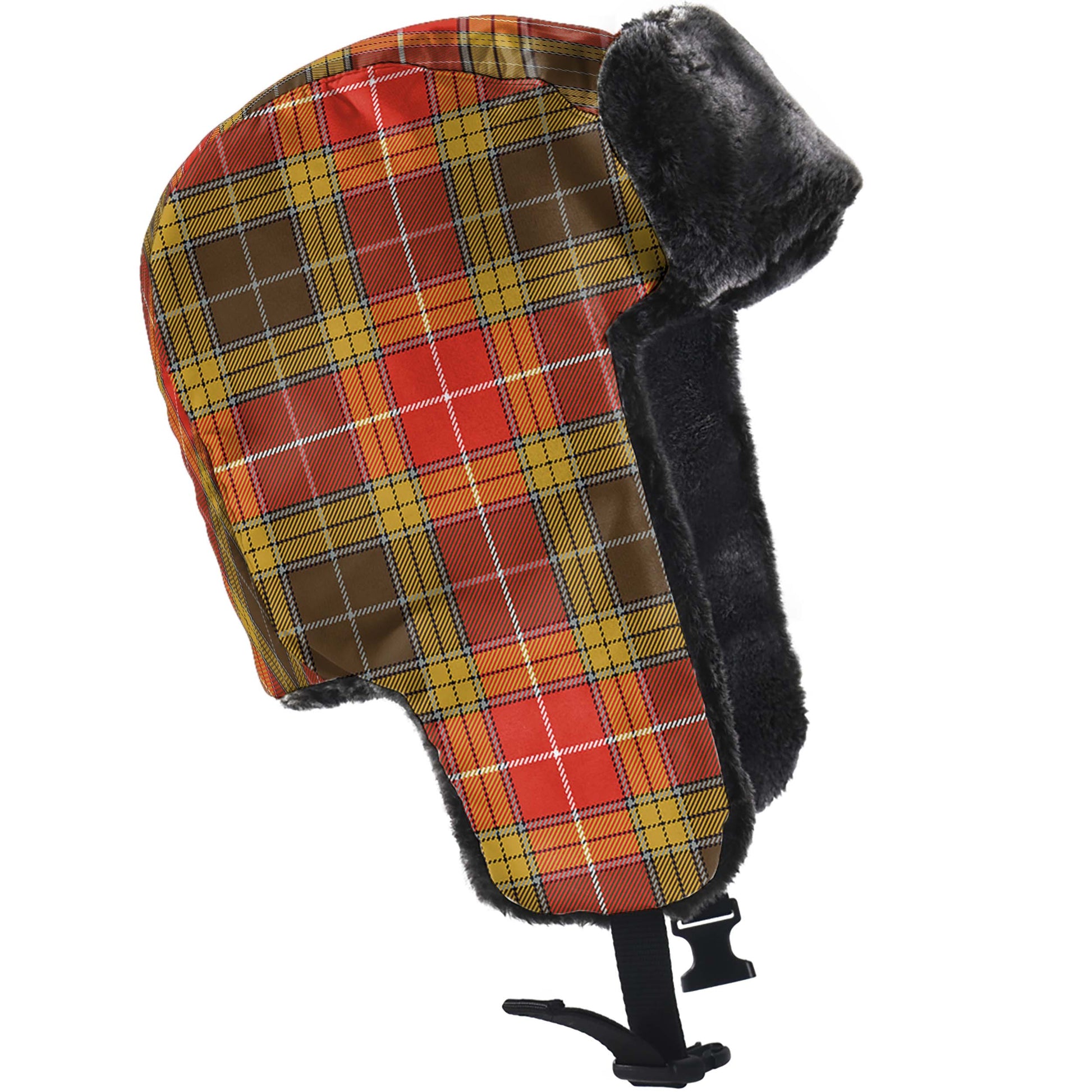 Buchanan Old Set Weathered Tartan Winter Trapper Hat - Tartanvibesclothing