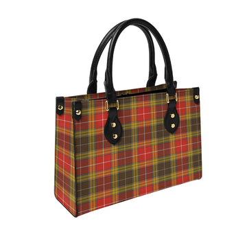 Buchanan Old Set Weathered Tartan Leather Bag