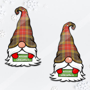 Buchanan Old Set Weathered Gnome Christmas Ornament with His Tartan Christmas Hat