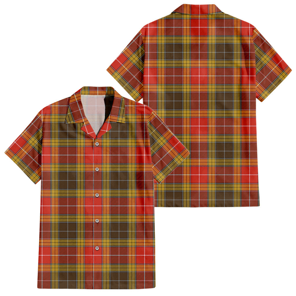 Buchanan Old Set Weathered Tartan Short Sleeve Button Down Shirt - Tartanvibesclothing