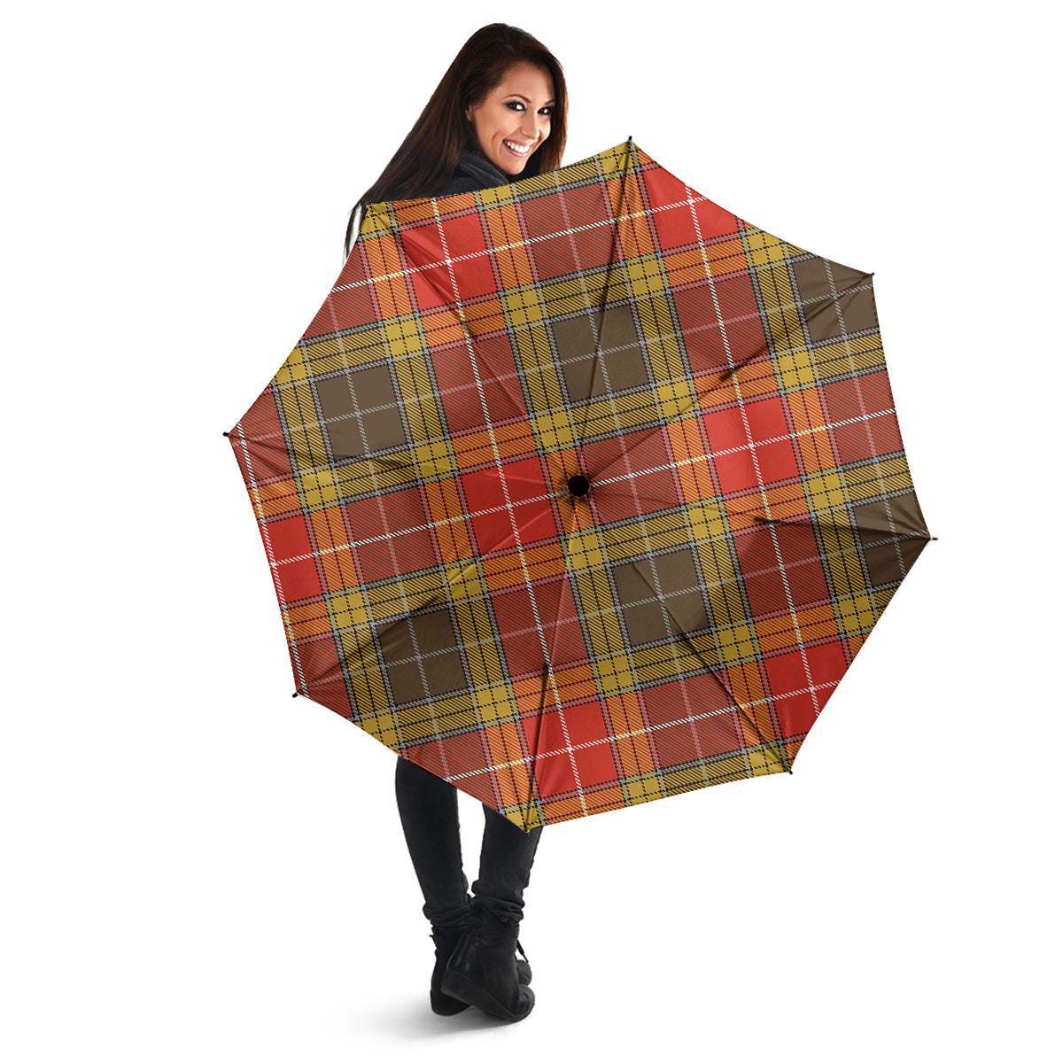 Buchanan Old Set Weathered Tartan Umbrella - Tartanvibesclothing