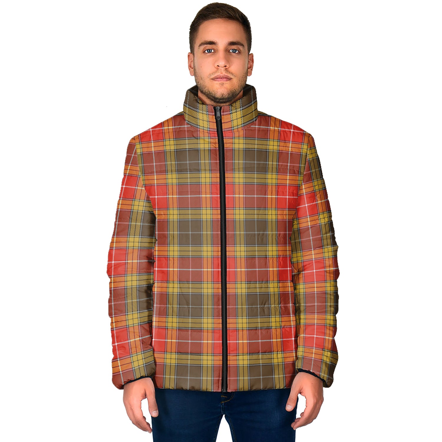 Buchanan Old Set Weathered Tartan Padded Jacket - Tartan Vibes Clothing