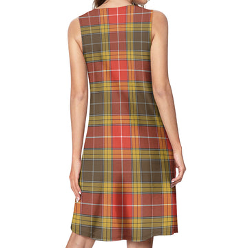 Buchanan Old Set Weathered Tartan Womens Casual Dresses