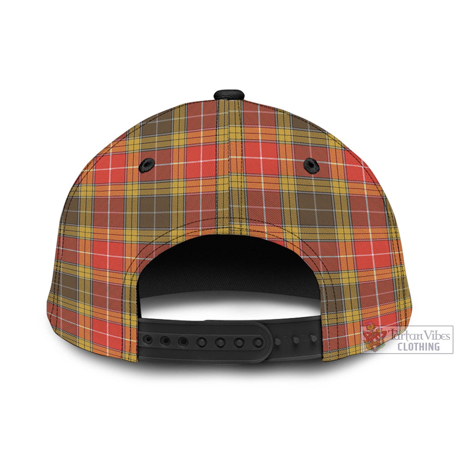 Tartan Vibes Clothing Buchanan Old Set Weathered Tartan Classic Cap with Family Crest In Me Style