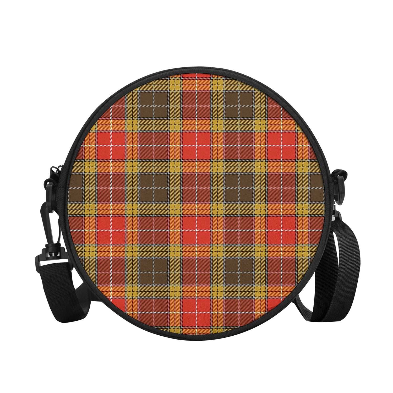 Buchanan Old Set Weathered Tartan Round Satchel Bags - Tartanvibesclothing