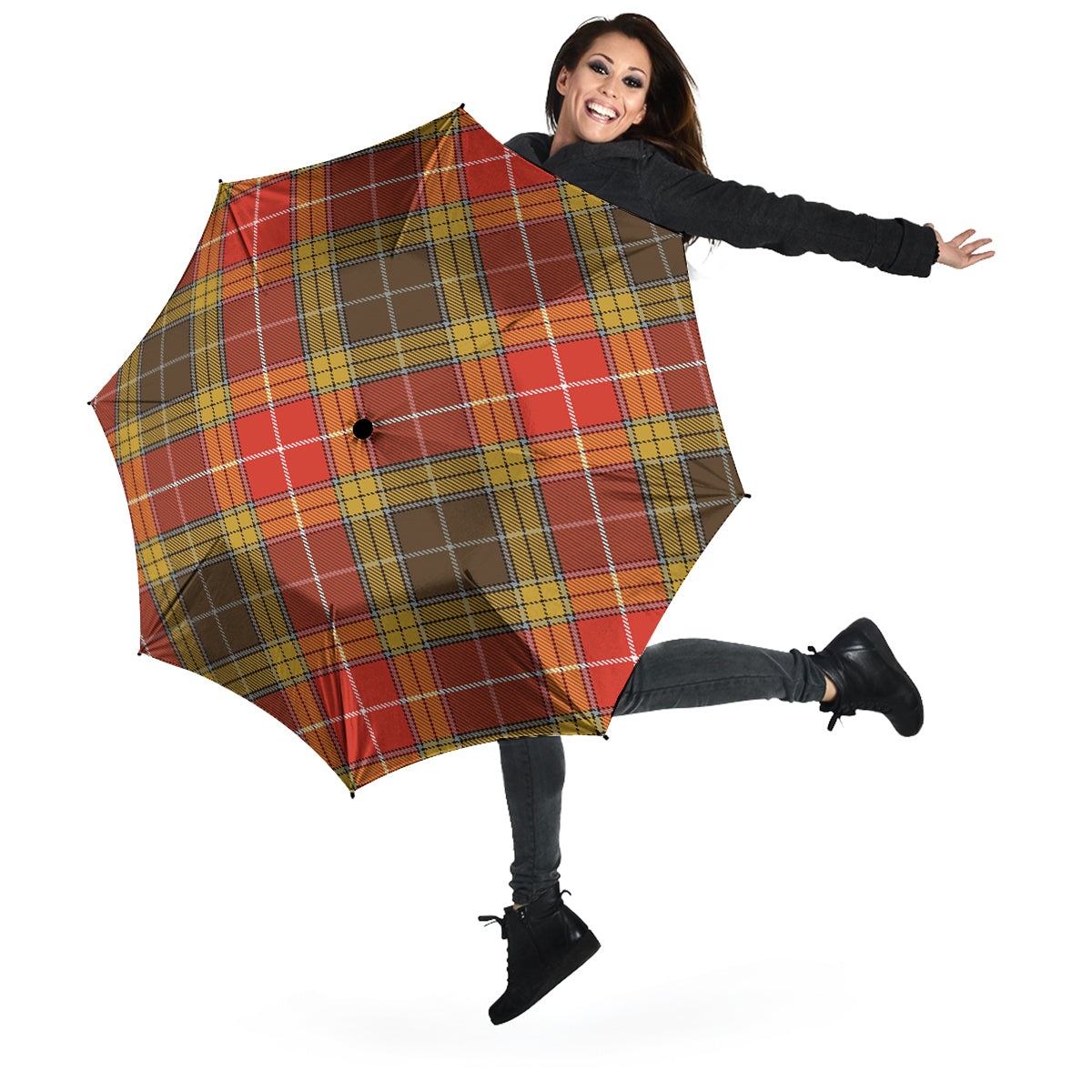 Buchanan Old Set Weathered Tartan Umbrella - Tartanvibesclothing