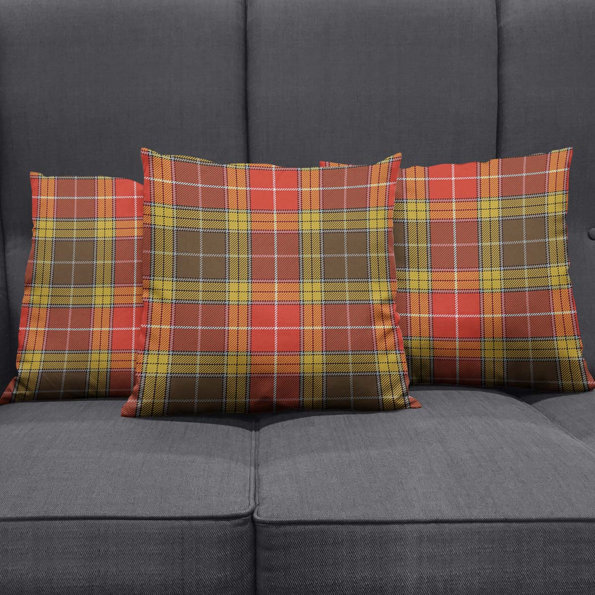 Buchanan Old Set Weathered Tartan Pillow Cover - Tartanvibesclothing